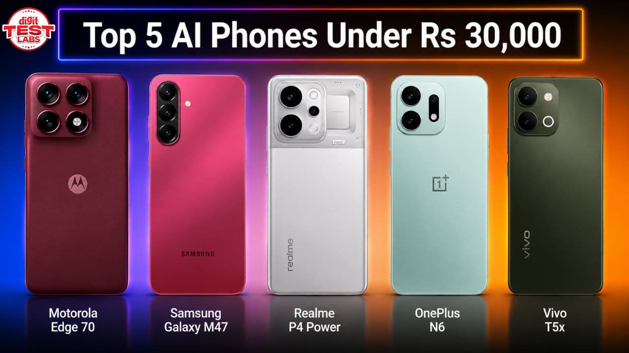5 Best AI Smartphones Under Rs 30,000 You Should Buy Now